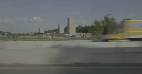Side left driving plate - Highway 95 at West Main Street, Benson Stock Footage 285009585