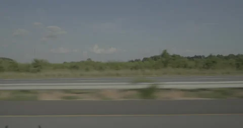 Side left driving plate - Highway 95 at Highway 421, Dunn 스톡 동영상 285024467
