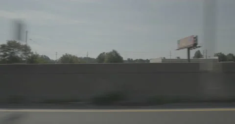 Side left driving plate - Highway 95 at Cox Road, Lumberton Stock Footage 285034184