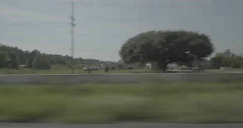 Side left driving plate - Highway 95 at Commerce Avenue, Lumberton Video stock 285037872