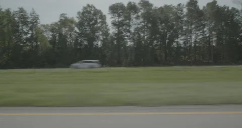Side left driving plate - Highway 95 at Horne Road, Hamer Stock Footage 285049541