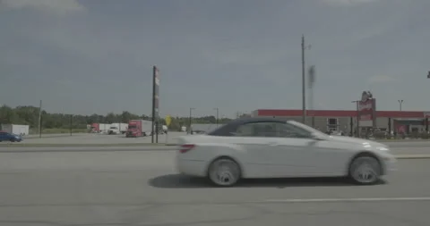 Side left driving plate - Highway 95 at Old Mill Creek, Dillon Stock Footage 285056269
