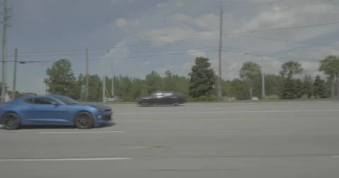 Side left driving plate - Highway 76 at Elmwood Avenue, Columbia Stock Footage 285090340