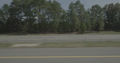 Side left driving plate - Highway 20 at Mineral Springs Road, Lexington Stock Footage 285093606