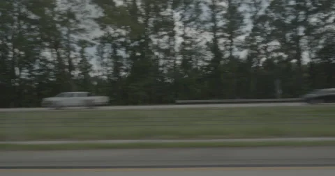 Side left driving plate - Highway 20 at Wheeler Road, Augusta Stock Footage 285131996