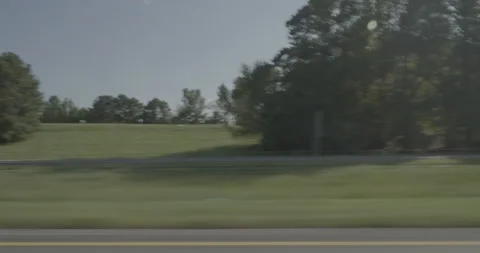 Side left driving plate - Highway 20 at Seven Islands Road, Buckhead Stock Footage 285137090