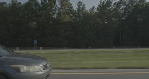Side left driving plate - Highway 20 at Newborn Road, Social Circle Stock Footage 285149320