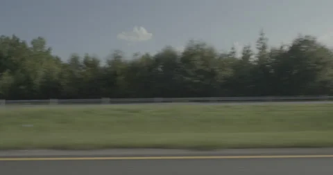 Side left driving plate - Highway 20 at Academy Lane, Social Circle Stock Footage 285150722