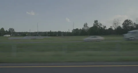 Side left driving plate - Highway 20 at Old Mill Road, Social Circle Stock Footage 285152171