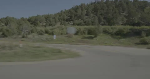Side left driving plate - Highway 160 at Holman Canyon Gem Village 動画素材 288545427
