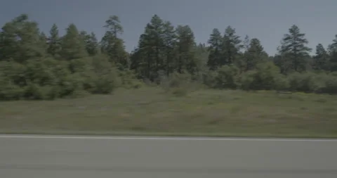 Side left driving plate - Highway 160 at Mile 114 Archuleta County Stock Footage 288563619