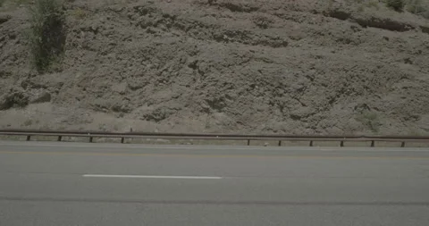 Side left driving plate - Highway 160 at Mile 162 Mineral County Stock Footage 288745253