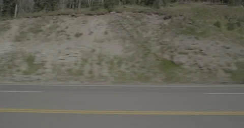 Side left driving plate - Highway 160 at Mile 166 Mineral County Stock-Footage 288754946