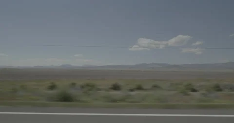 Side left driving plate - Highway 285 at Mile 71 Saguache County Stock Footage 288819906