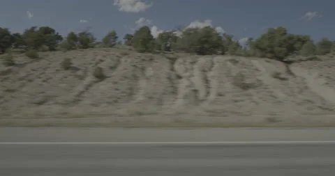 Side left driving plate - Highway 24 at Mile 214 Cheffee County Stock Footage 288934958