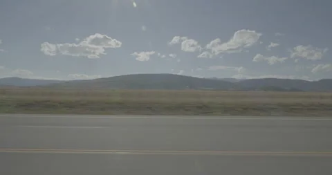 Side left driving plate - Highway 285 at Mile 177 Park County Stockbeeldmateriaal 288980359