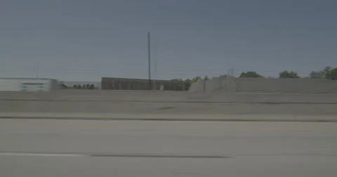 Side left driving plate - Highway 25 at Princeton Avenue Denver Stock Footage 289077941