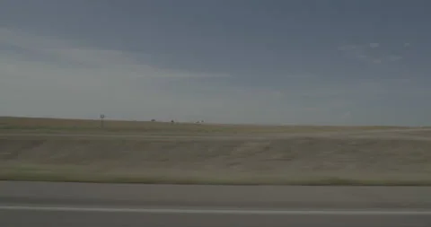 Side left driving plate - Highway 20 at 630 Road Clinton Stock Footage 290120945