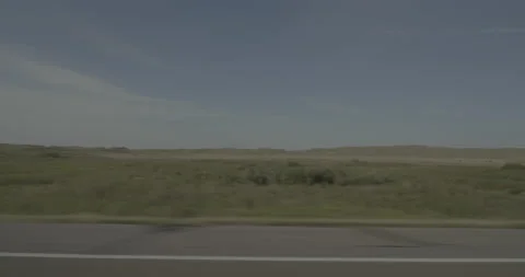 Side left driving plate - Highway 20 at Mile 133 Merriman Stock Footage 290144941