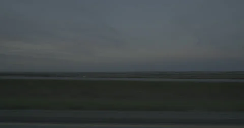 Side left driving plate - Highway 90 at Mile 182 Stamford Stock Footage 290177077