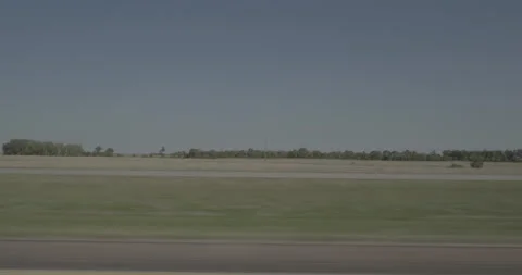 Side left driving plate - Highway 90 at Mile 312 Aurora County Stock Footage 290800807