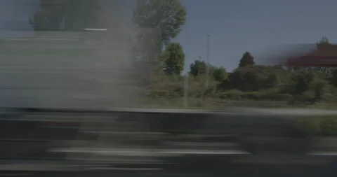 Side left driving plate - Highway 35 at Mile 56 Warsaw Video stock 291477943