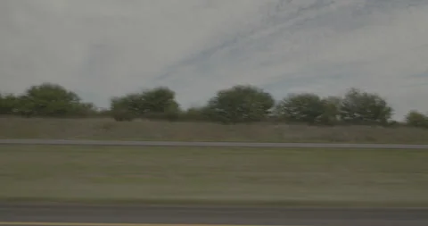 Side left driving plate - Highway 35 at Mile 185 Worth County Video stock 291542564