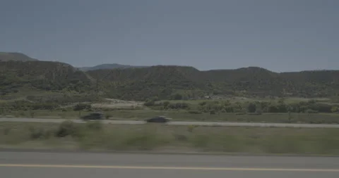 Side left driving plate - Highway 70 at Mile 78 Parachute Video stock 291863789