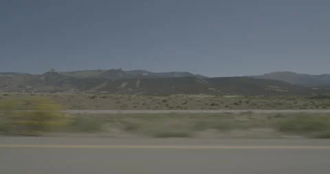 Side left driving plate - Highway 70 at Mile 72 Parachute Video stock 291869057