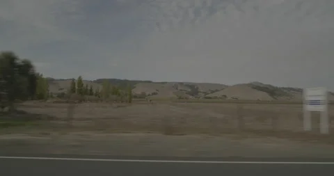 Side left driving plate - Highway 121 at Meadowlark Lane, Schellville Stock Footage 293096848