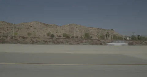 Side left driving plate - Highway 14 at Poppy Meadow Street, Santa Clarita Stock Footage 293686042