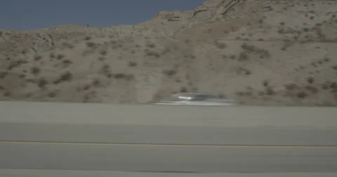 Side left driving plate - Highway 14 at , Agua Dulce Stock Footage 293686565