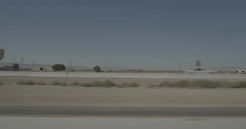 Side left driving plate - Highway 14 at West Avenue I, Lancaster Stock Footage 293693506