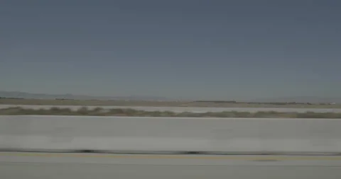 Side left driving plate - Highway 14 at West Avenue G, Lancaster Stockbeeldmateriaal 293694146