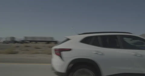 Side left driving plate - Highway 15 at Mile 141, Baker Stock Footage 293808425