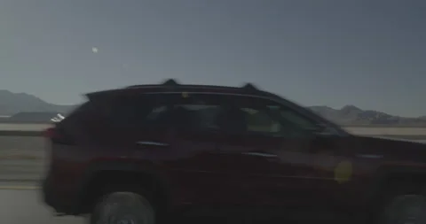 Side left driving plate - Highway 15 at Mile 182, Primm Vídeos de archivo 293929574