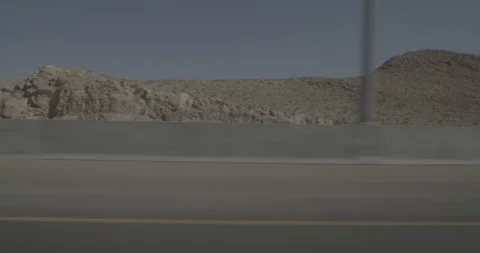 Side left driving plate - Highway 15 at St Rose Parkway, Las Vegas Stock Footage 294540936