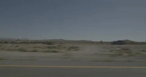 Side left driving plate - Highway 15 at Mile 161, Yucca Grove Vídeos de archivo 294567644