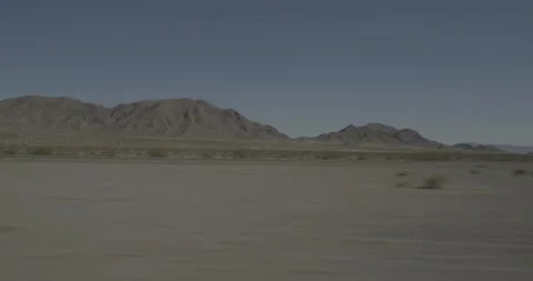 Side left driving plate - Highway 15 at Mile 128, Zzyzx Stock Footage 294588874