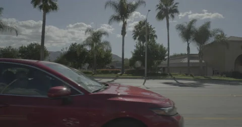 Side left driving plate - Highway 126 at A Street, Fillmore Stock Footage 294697553