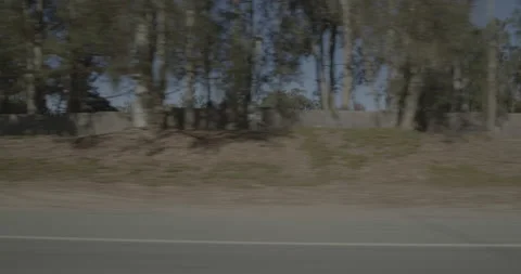 Side left driving plate - Highway 1 at Fowler Street, Callender Vídeo Stock 294763347