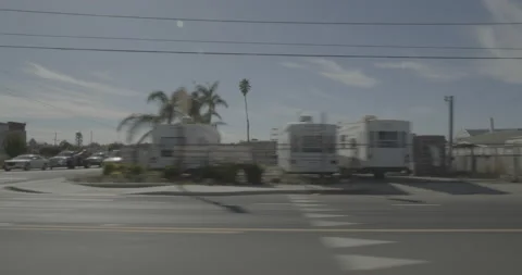 Side left driving plate - Highway 1 at 22nd Street, Oceano Stock Footage 294765977