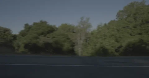 Side left driving plate - Highway 46 at Mile 11, Cambria Stock-Footage 294945700