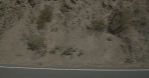 Side left driving plate - Highway 120 at Mile 28, Priest Stock Footage 295050477