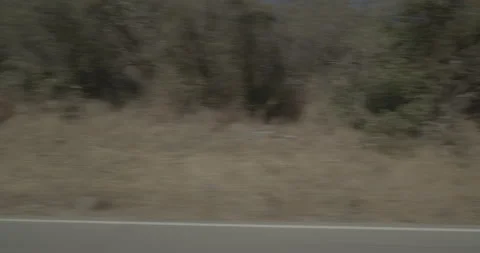 Side left driving plate - Highway 180 at Mile 105, Dunlap Stock Footage 295212006