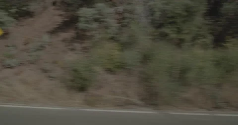 Side left driving plate - Highway 180 at Mile 106, Dunlap Stock Footage 295212351