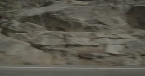 Side left driving plate - Highway 180 at Mile 108, Dunlap Stock Footage 295213204