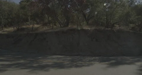 Side left driving plate - Highway 245 at Mile 26, Tulare County Stock Footage 295273528