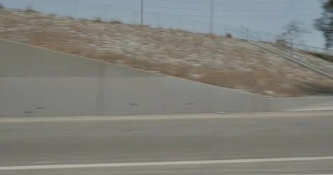 Side left driving plate - Hwy 710 at Pacific Coast Highway, Long Beach Stock Footage 101996581