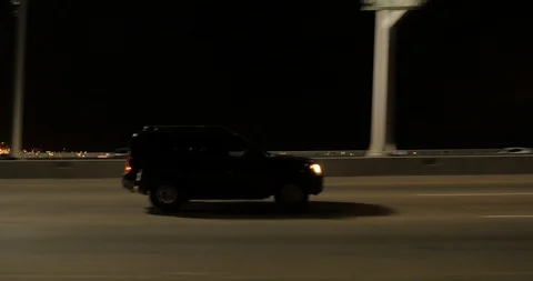 Side left driving plate - Hwy 80 at Oakland Outer Harbor, San Francisco Video stock 113744769